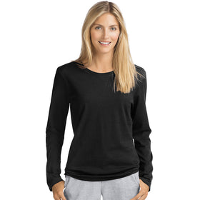 O9133 Omni Ladies Ls Crew Tee