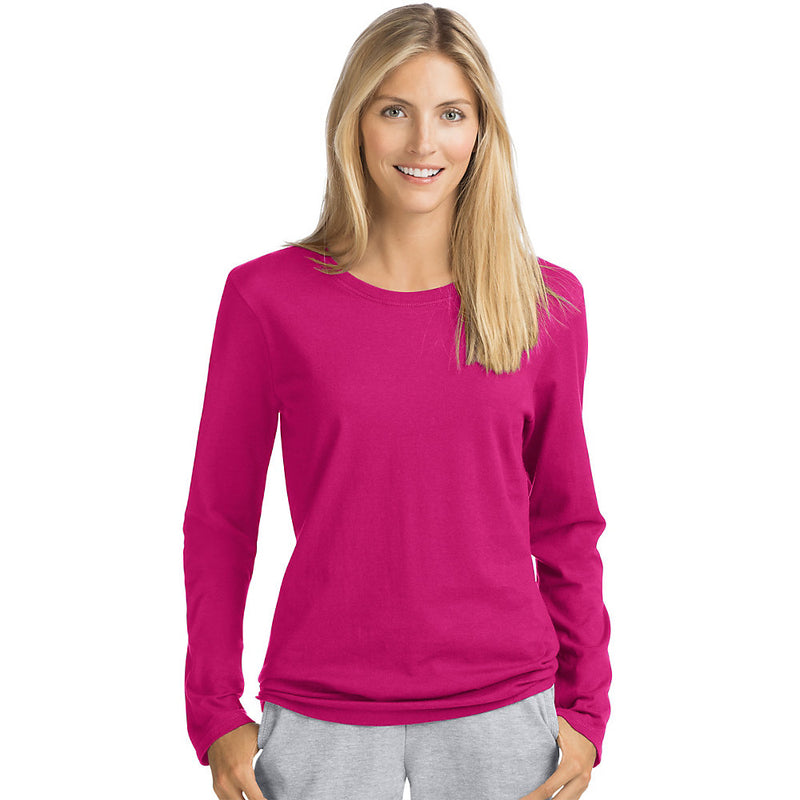O9133 Omni Ladies Ls Crew Tee
