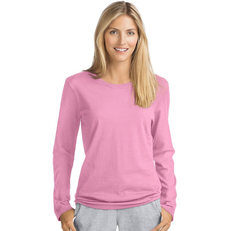 O9133 Omni Ladies Ls Crew Tee
