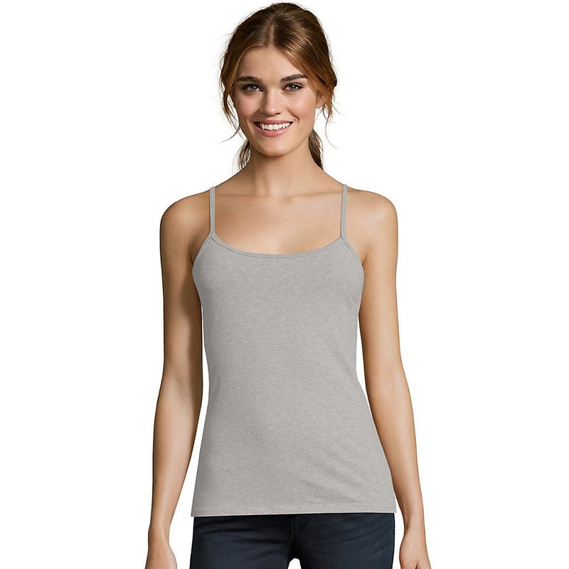 Hanes Women'S Stretch Cotton Cami With Built-In Shelf Bra