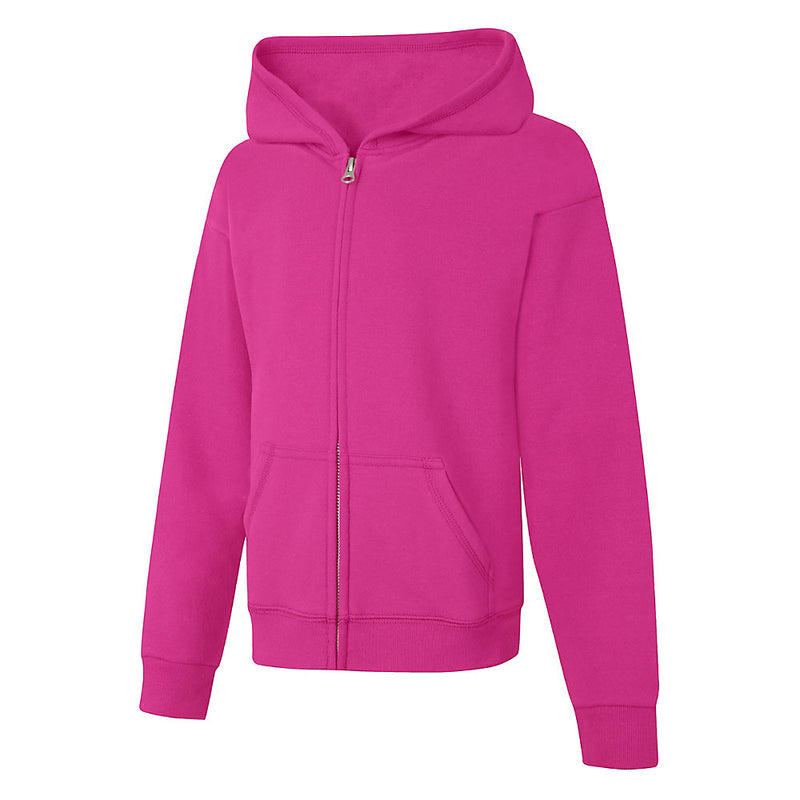 Girls' Hanes Comfortsoft Ecosmart Full-Zip Hoodie Sweatshirt