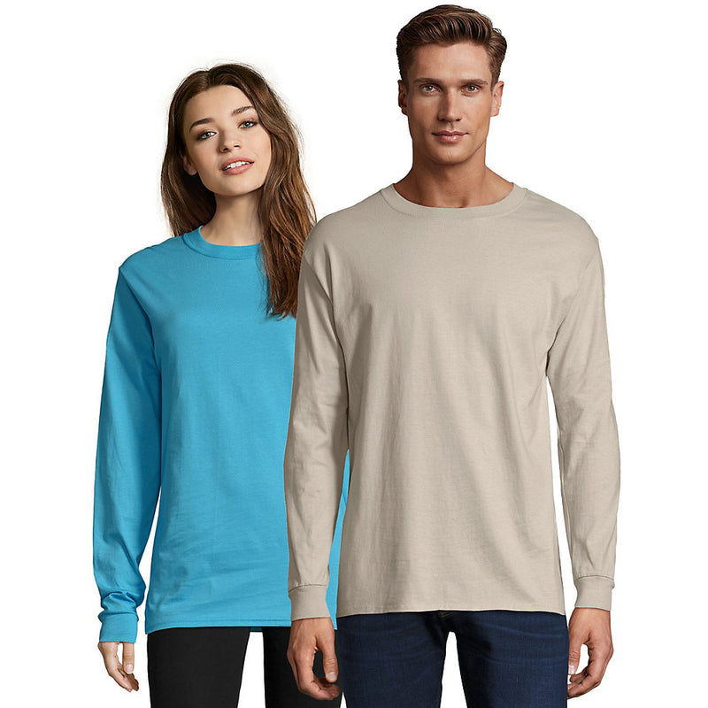 Hanes Adult Beefy-T Long-Sleeve T-Shirt