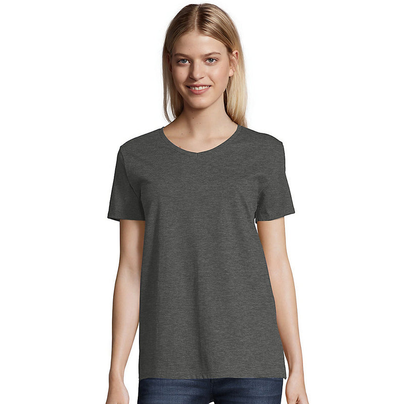 Hanes Relaxed Fit Women'S Comfortsoft V-Neck T-Shirt