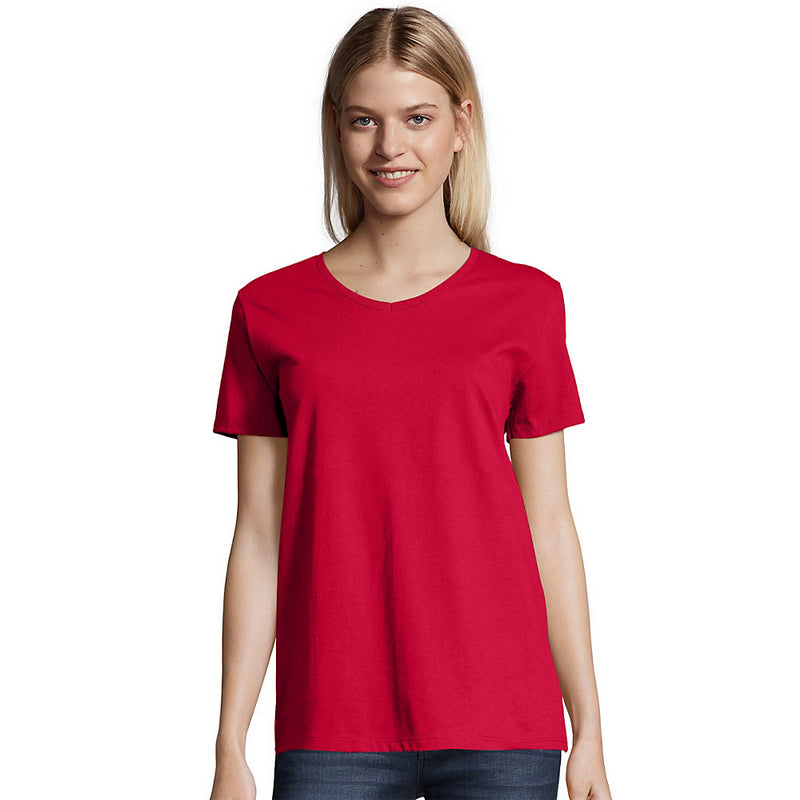 Hanes Relaxed Fit Women'S Comfortsoft V-Neck T-Shirt