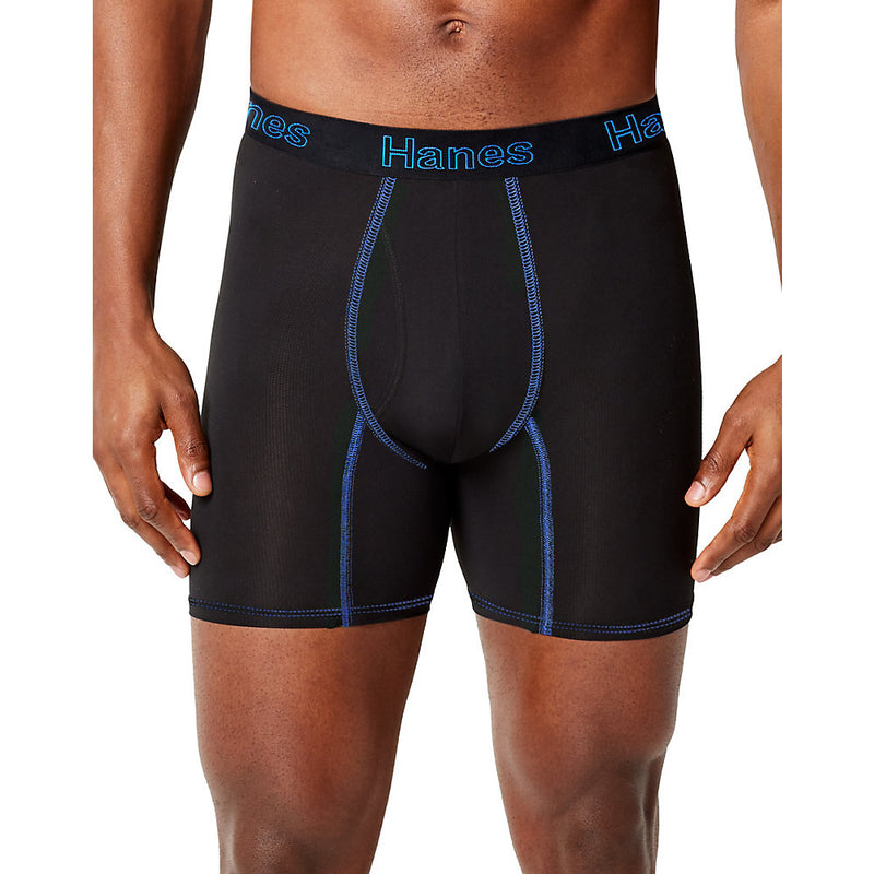 Hanes Men'S Comfort Flex Fit Breathable Mesh Boxer Briefs 3-Pack