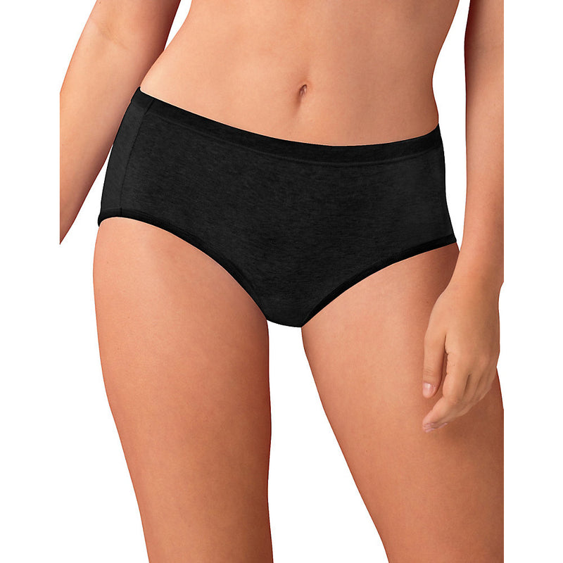 Hanes Cotton Stretch Women'S Low Rise Briefs With Comfortsoft Waistband 6-Pack