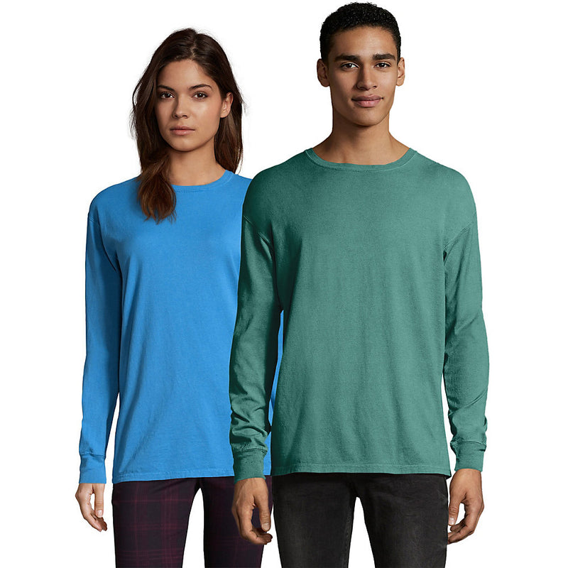 Hanes Men'S Comfortwash Garment Dyed Long Sleeve T-Shirt