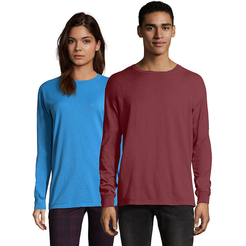 Hanes Men'S Comfortwash Garment Dyed Long Sleeve T-Shirt