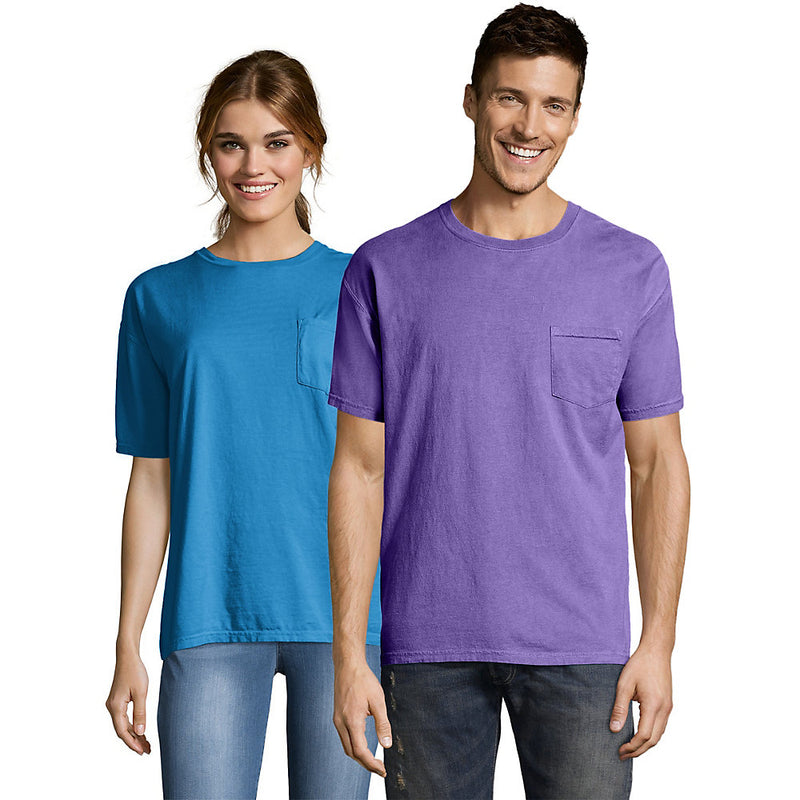 Hanes Men'S Comfortwash Garment Dyed Short Sleeve Pocket T-Shirt