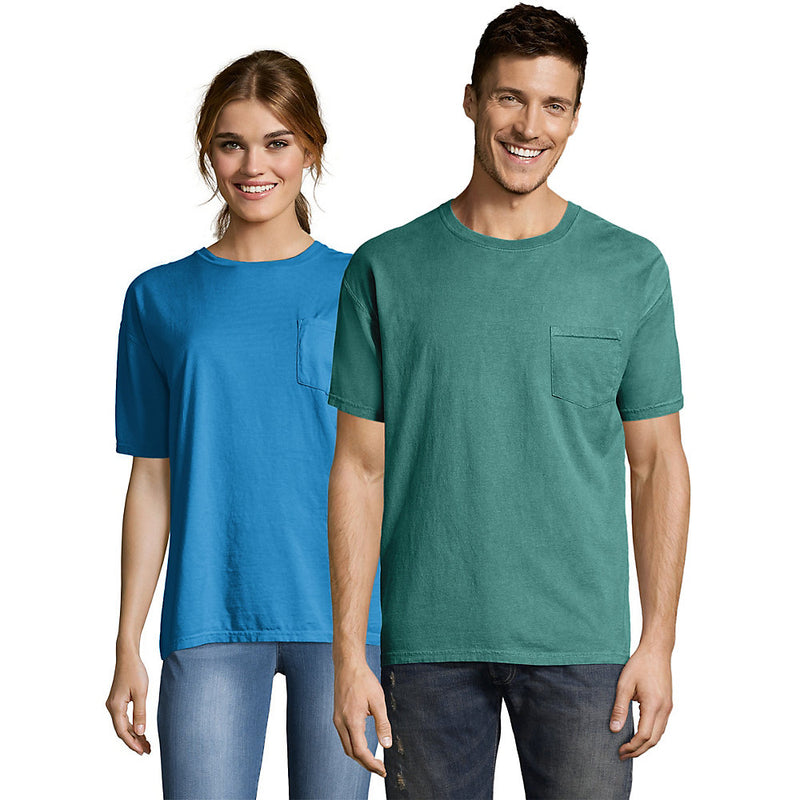 Hanes Men'S Comfortwash Garment Dyed Short Sleeve Pocket T-Shirt