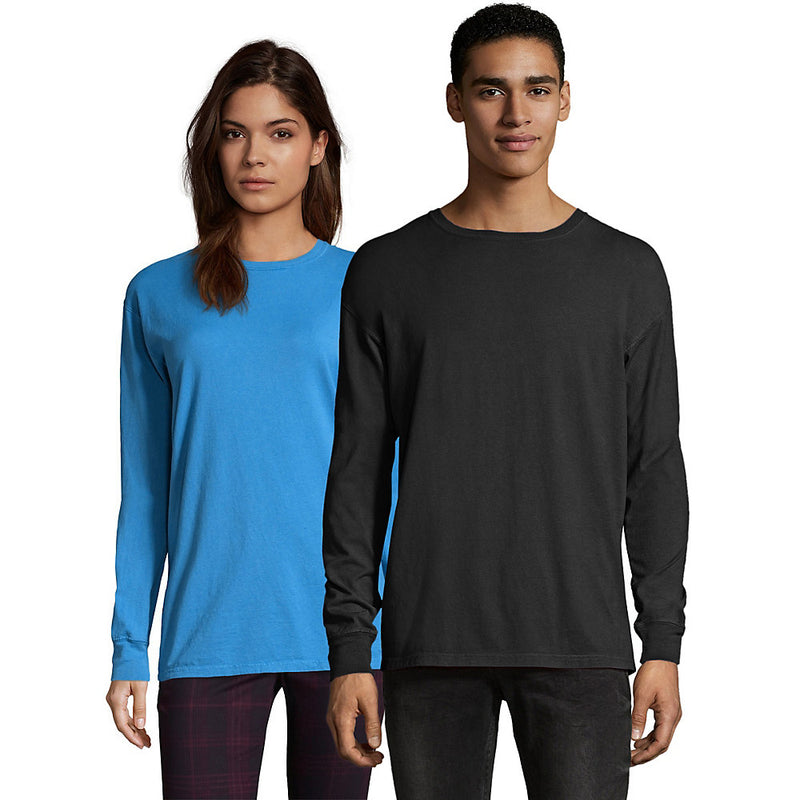 Hanes Men'S Comfortwash Garment Dyed Long Sleeve T-Shirt