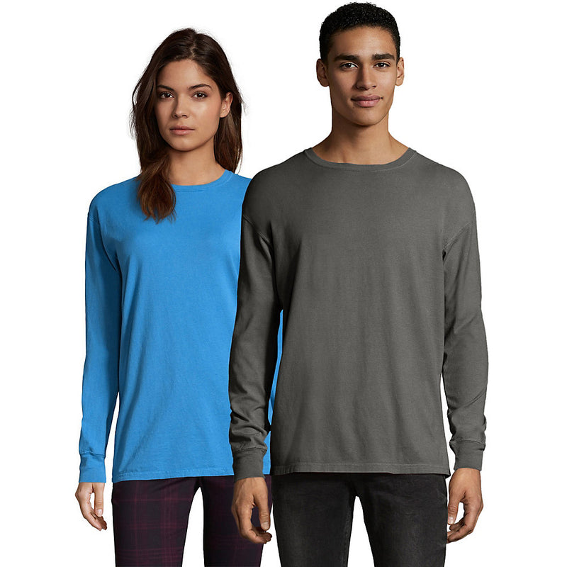 Hanes Men'S Comfortwash Garment Dyed Long Sleeve T-Shirt