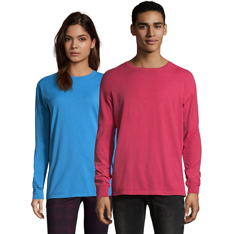 Hanes Men'S Comfortwash Garment Dyed Long Sleeve T-Shirt