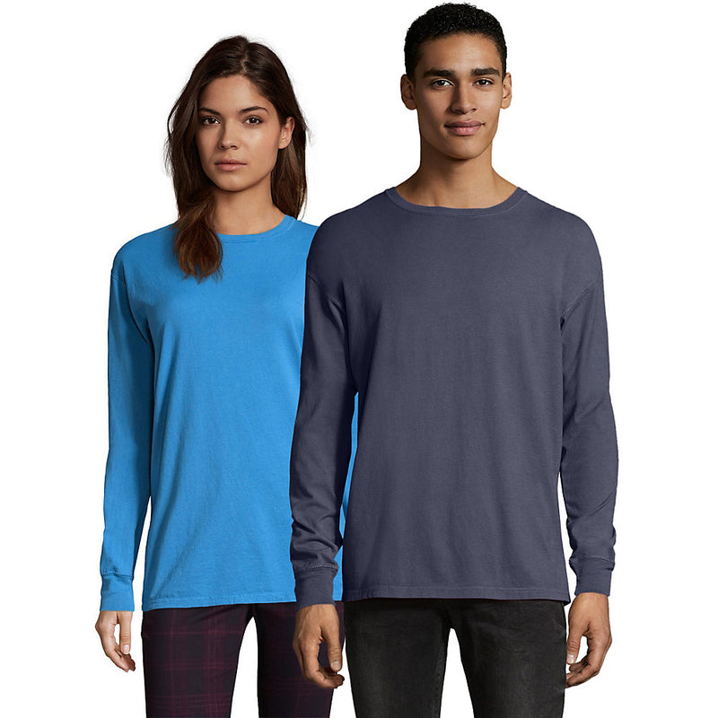 Hanes Men'S Comfortwash Garment Dyed Long Sleeve T-Shirt