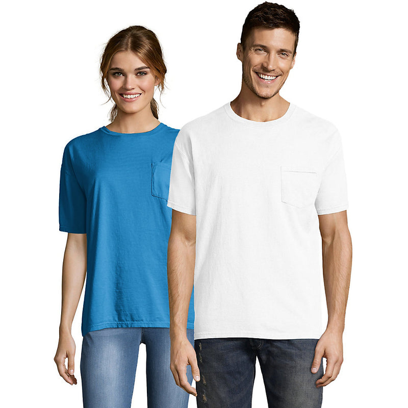 Hanes Men'S Comfortwash Garment Dyed Short Sleeve Pocket T-Shirt