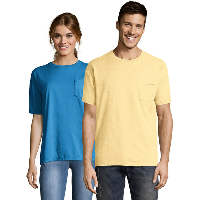 Hanes Men'S Comfortwash Garment Dyed Short Sleeve Pocket T-Shirt