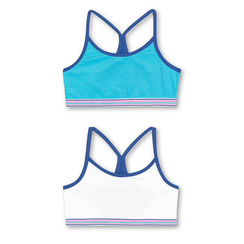 Hanes Girls' Comfortflex Fit Pullover Bra With Thin Racerback Straps 2-Pack