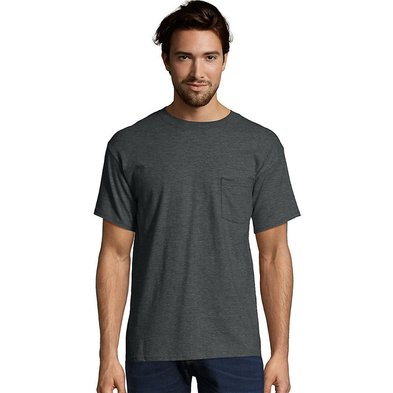 Hanes Men'S Short Sleeve Pocket T-Shirt Value Pack 2-Pack