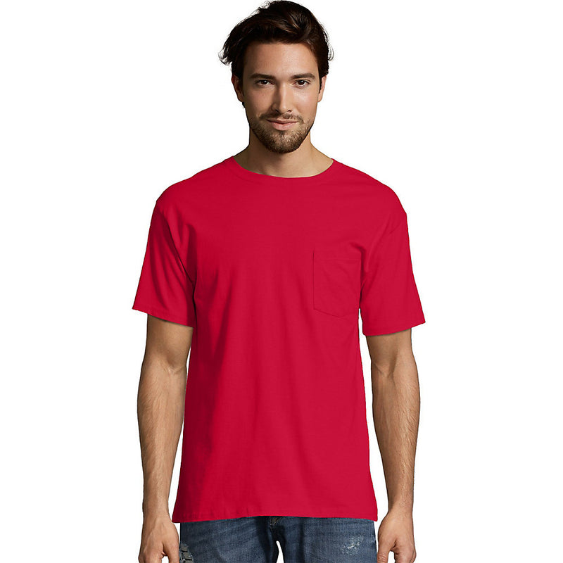 Hanes Men'S Short Sleeve Pocket T-Shirt Value Pack 2-Pack