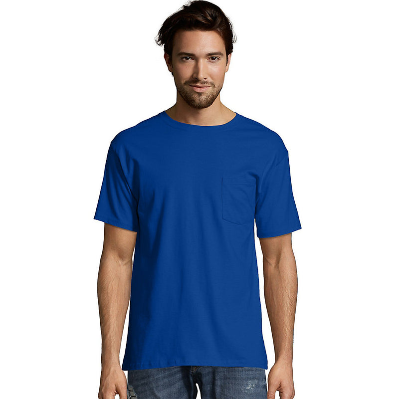Hanes Men'S Short Sleeve Pocket T-Shirt Value Pack 2-Pack