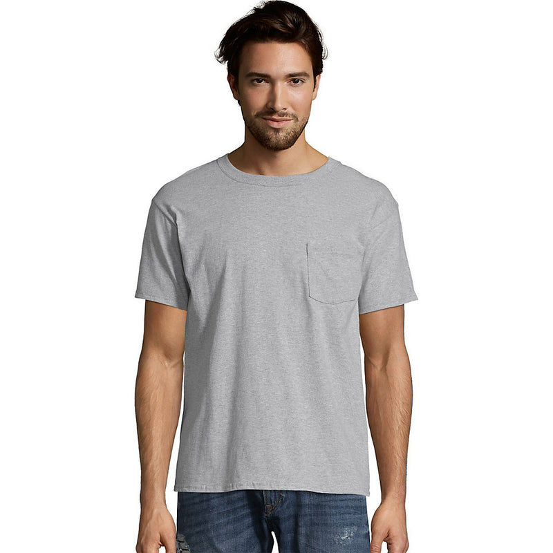 Hanes Men'S Short Sleeve Pocket T-Shirt Value Pack 2-Pack