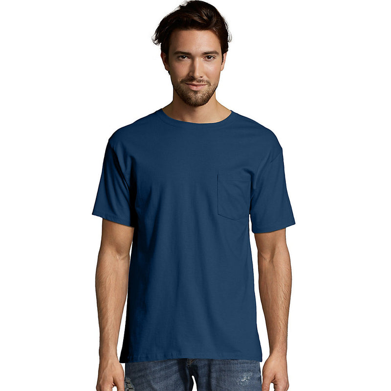 Hanes Men'S Short Sleeve Pocket T-Shirt Value Pack 2-Pack