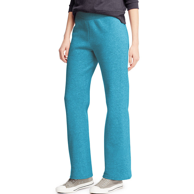 Hanes Comfortsoft Ecosmart Women'S Petite Open Leg Sweatpants