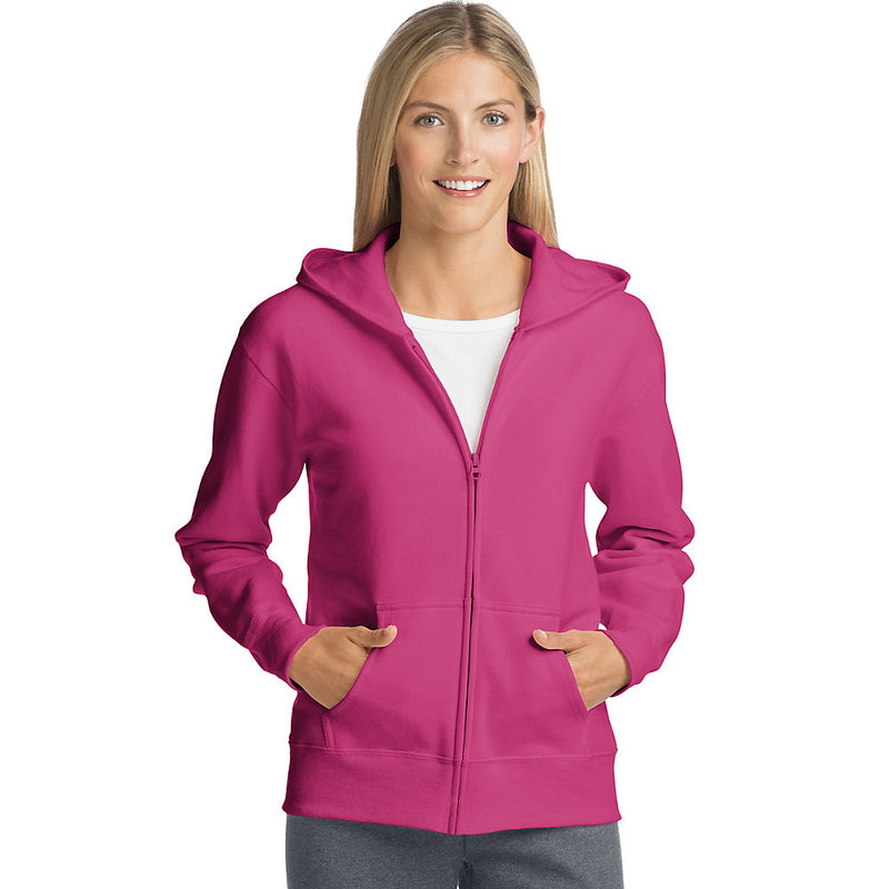 Hanes Comfortsoft Ecosmart Women'S Full-Zip Hoodie Sweatshirt