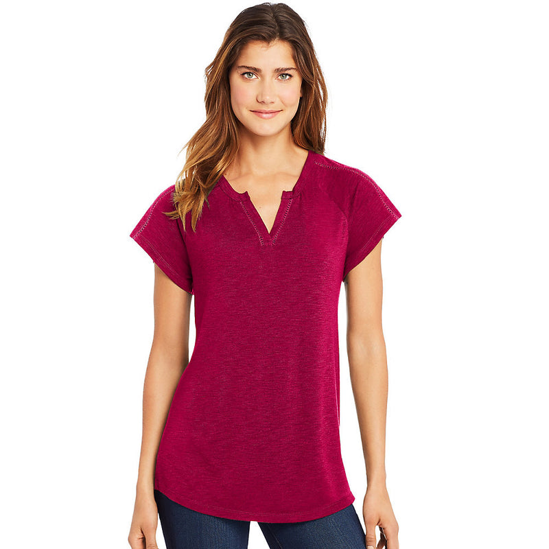 Hanes Women'S Peasant Henley Top
