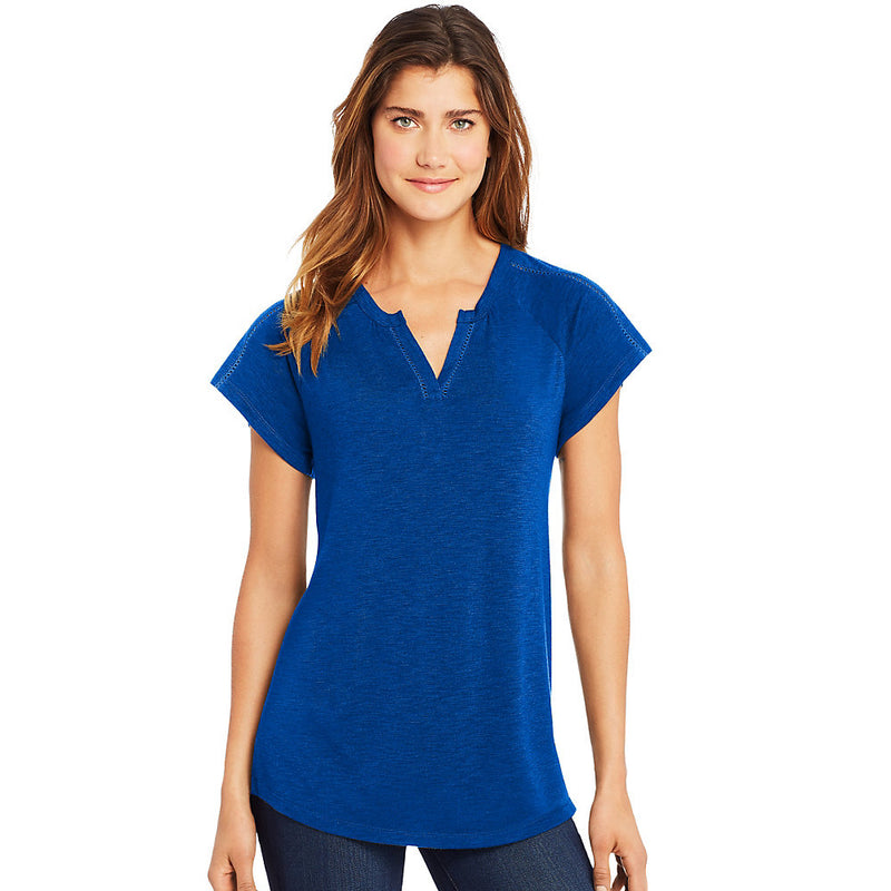 Hanes Women'S Peasant Henley Top