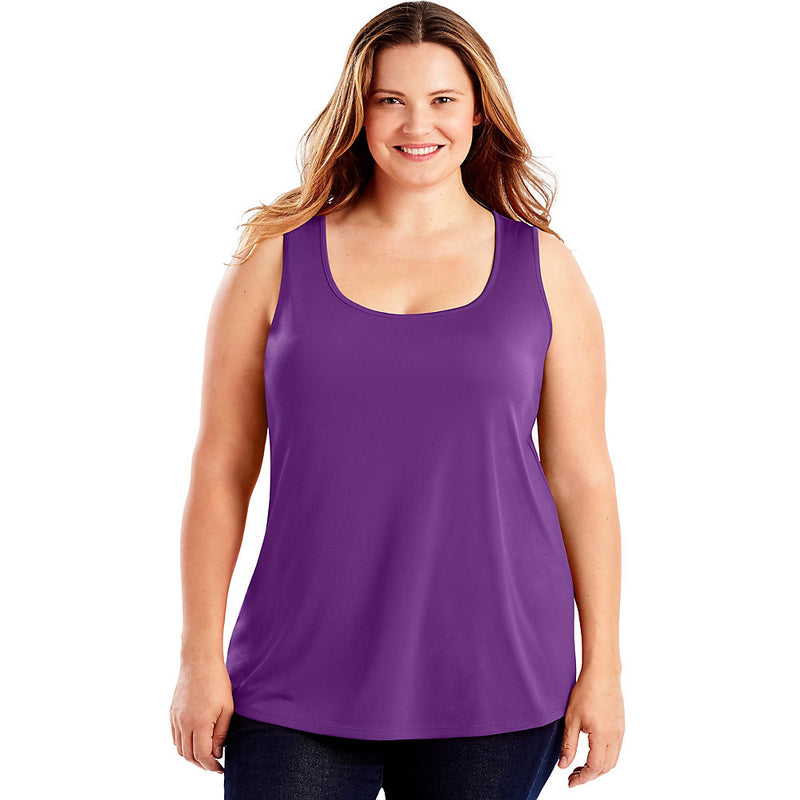 Just My Size Cool Dri Scoop-Neck Women'S Tank Top