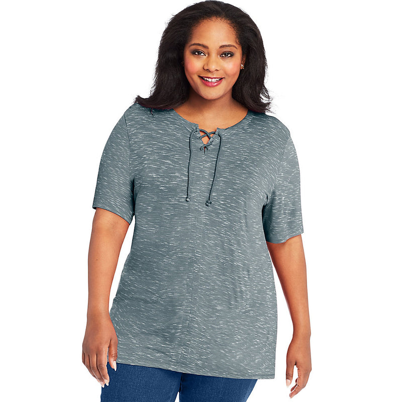 Just My Size Lace Up Tunic