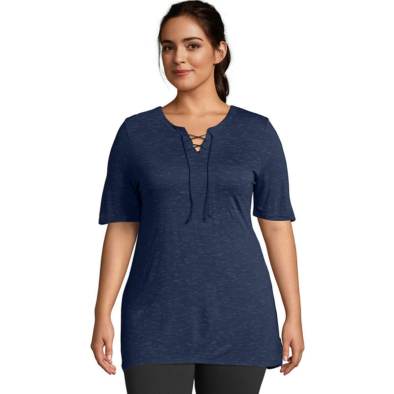 Just My Size Lace Up Tunic