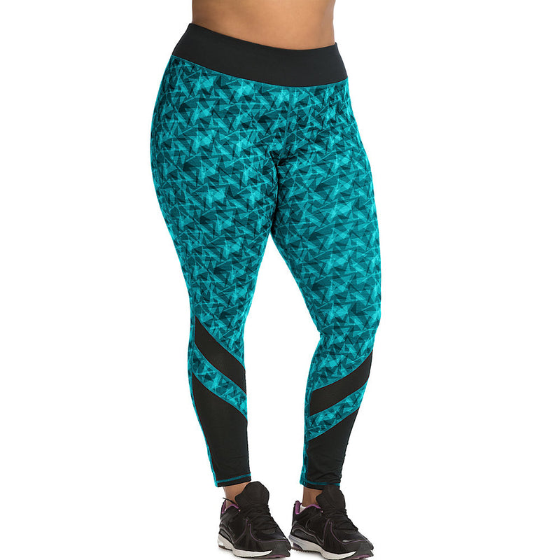 Just My Size Active Pieced Mesh Run Tight