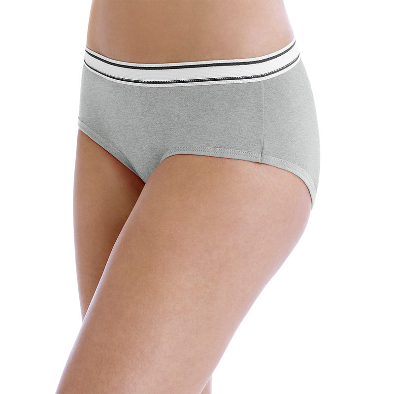 Hanes Women'S Cotton Sporty Hipsters With Cool Comfort 6-Pack