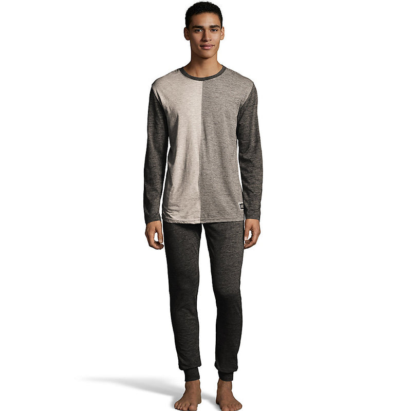 Hanes Jersey Knit Jogger & Split Front Top