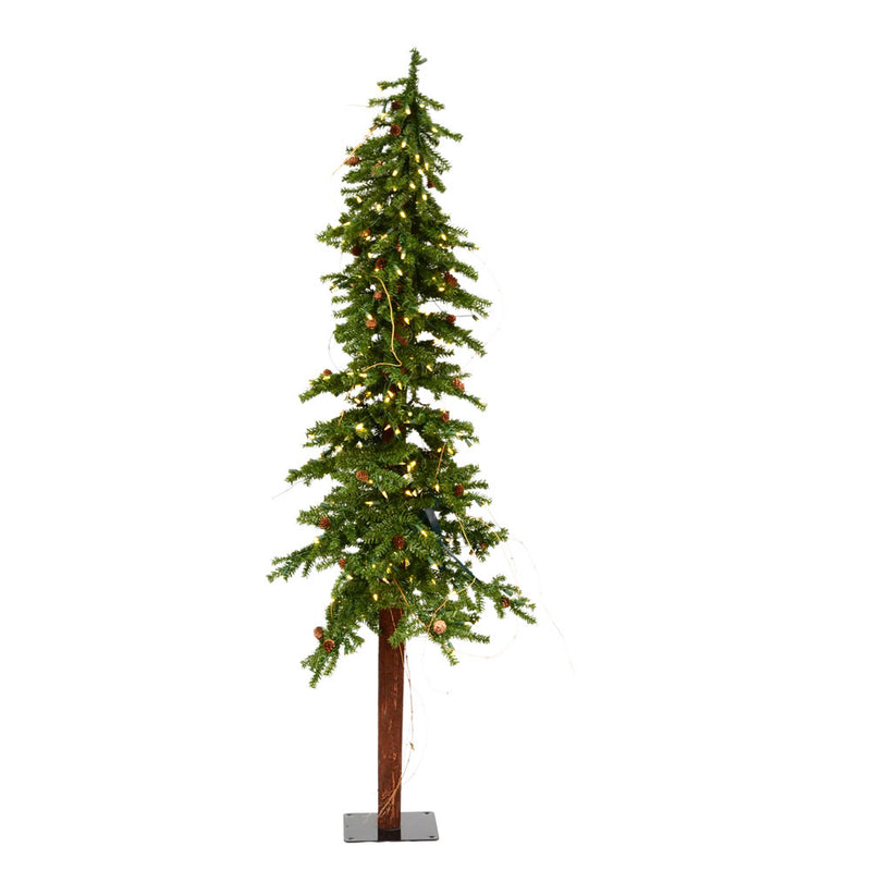 Alpine Tree with Pine Cones & Vine