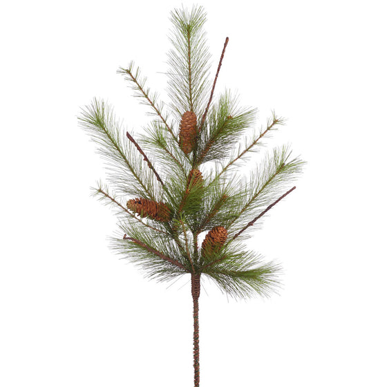 30" Mix Mountain Pine Spray w/Cones 2/bg