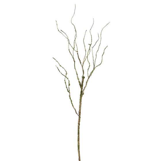 39" Flocked Moss Twig Branch 3/Pk