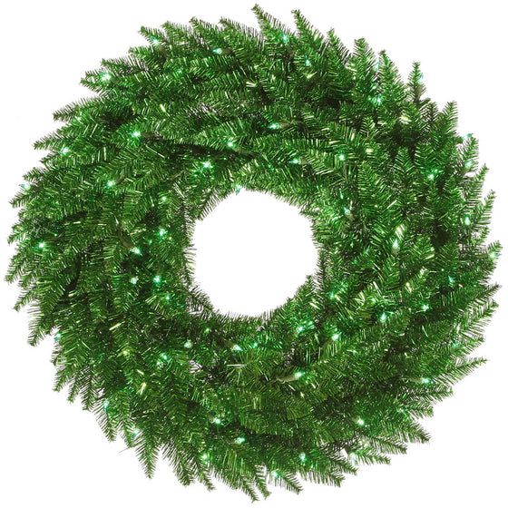 24" Tinsel Green Wreath 50Gn 210T