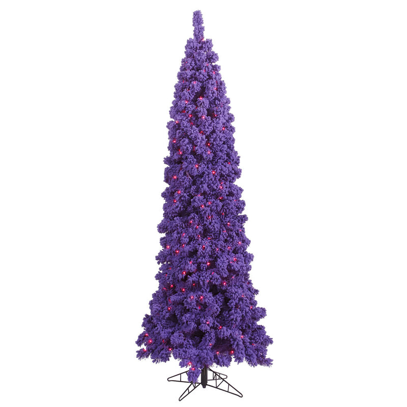 Flocked Purple Fir