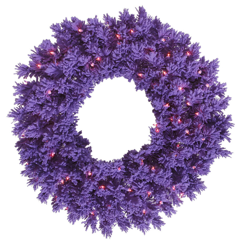 Flocked Purple Fir