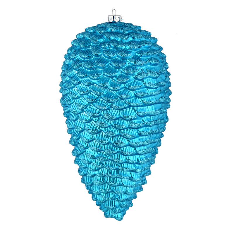 7" Matte Glitter Pine Cone