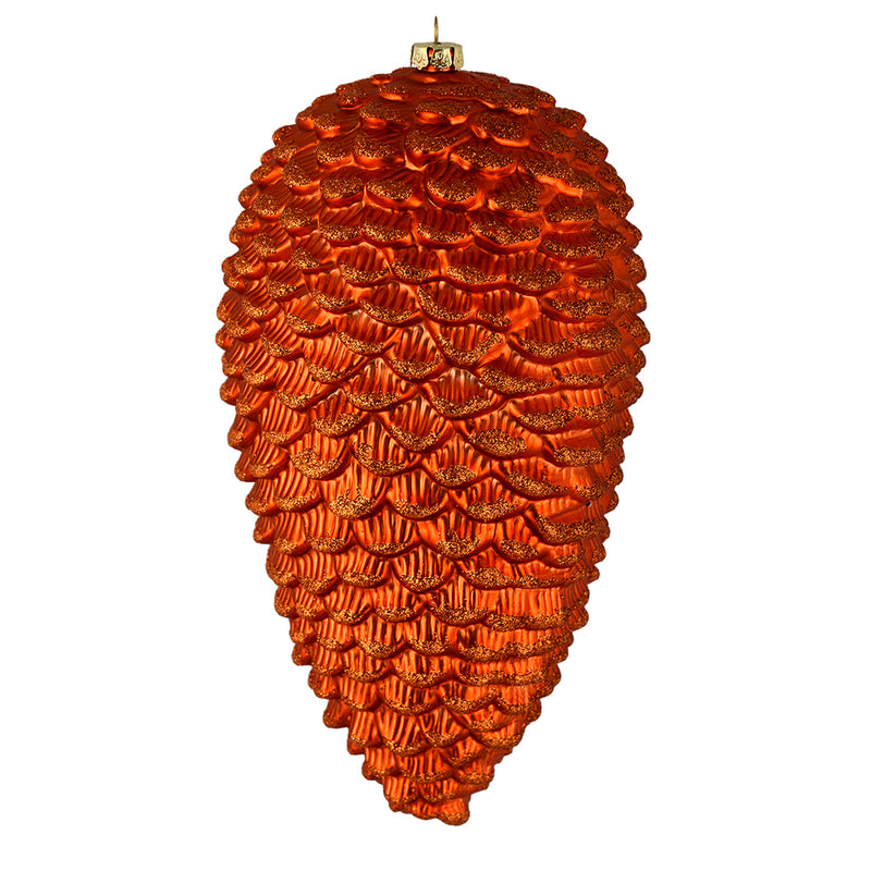 7" Matte Glitter Pine Cone