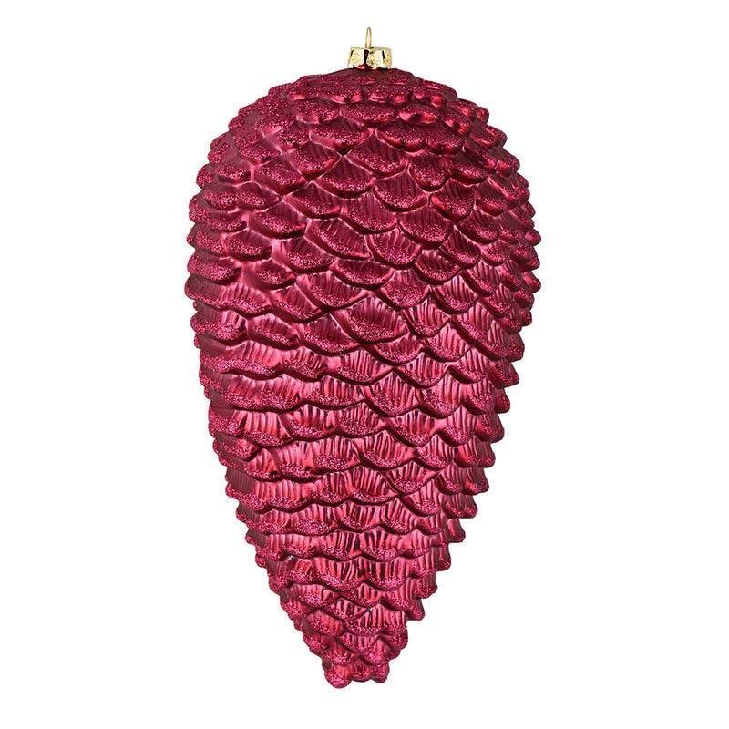 7" Matte Glitter Pine Cone