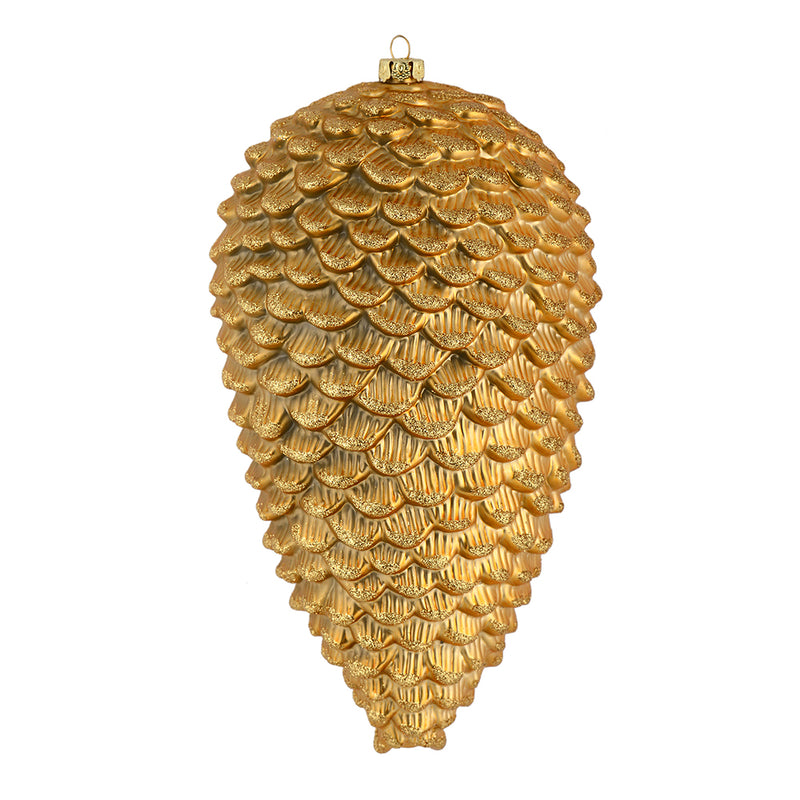 7" Matte Glitter Pine Cone