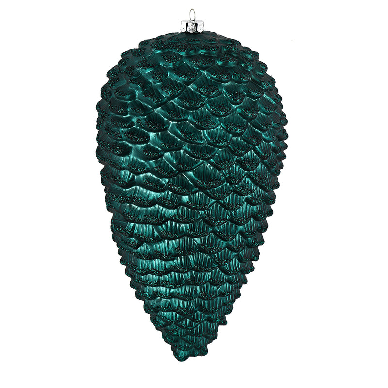 7" Matte Glitter Pine Cone