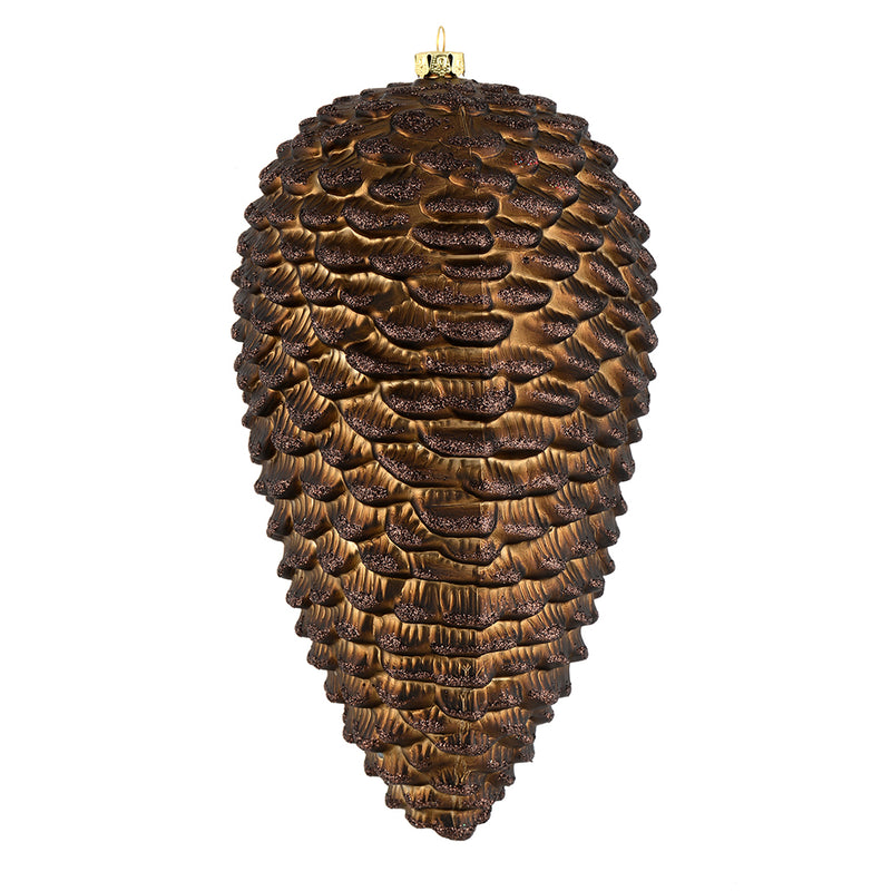 7" Matte Glitter Pine Cone