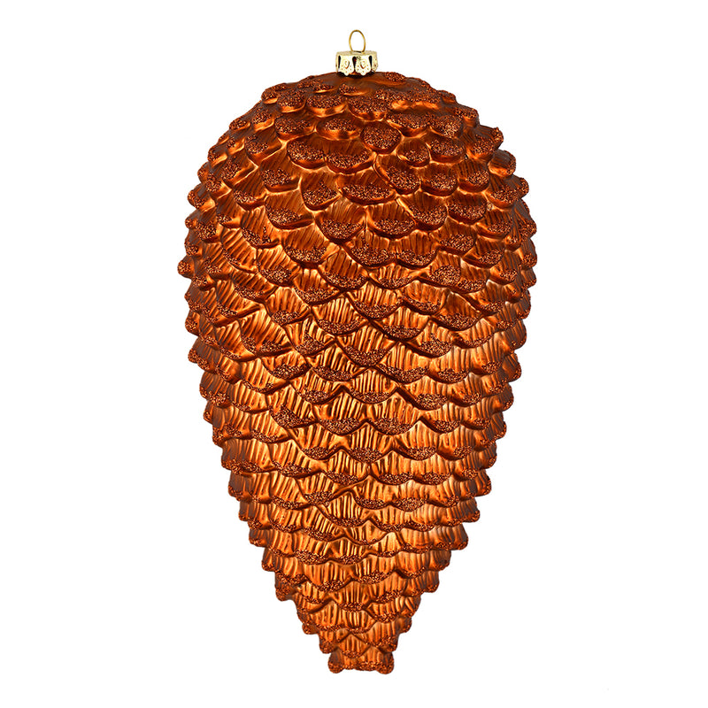 7" Matte Glitter Pine Cone