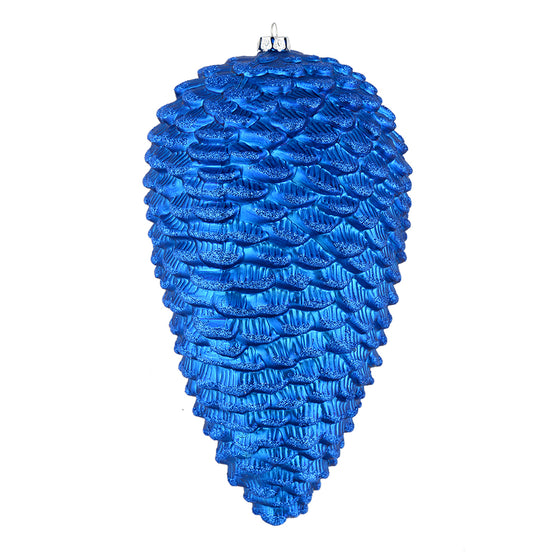 10" Matte Glitter Pine Cone